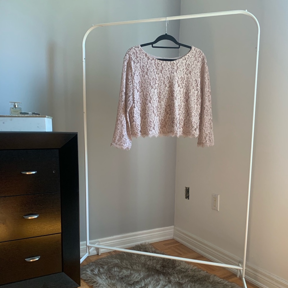 Blush Pink - Crochet Blouse